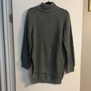 SHEIN Olive Cowl Neck Sweater